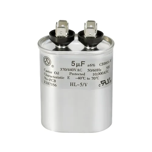 Miniatura 10 de Condensador de CA 45+5 uF 45/5 MFD ±6% 370V/440VAC CBB65 Condensador de arranque circular de doble funcionamiento para bomba de calor, aire