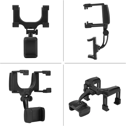 Miniatura 9 de Fydun Soporte universal para teléfono con espejo retrovisor para coche, soporte para teléfono inteligente