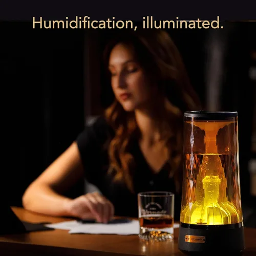 Miniatura 4 de Vornado LUCERNA 1 Alchemy Humidificador ultrasónico con luz ambiental, capacidad de 0.5 galones, tiempo de funcionamiento de 24 horas, diseño