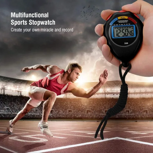 Miniatura 8 de Temporizador deportivo profesional, cronómetro electrónico para temporizador de rizado, cronómetro simple, cronómetro, cronómetro, carreras