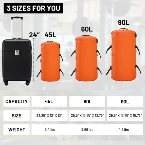 Miniatura 30 de MIER Mochila deportiva grande con compartimento para zapatos, resistente y resistente al agua, azul marino, 45L