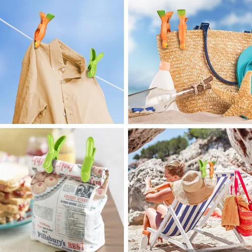Miniatura 6 de Clips para Toallas de Playa, Sopito Clips para Toallas Tamaño Jumbo para Sillas de Playa Crucero Patio y Accesorios de Piscina, Juego de 4