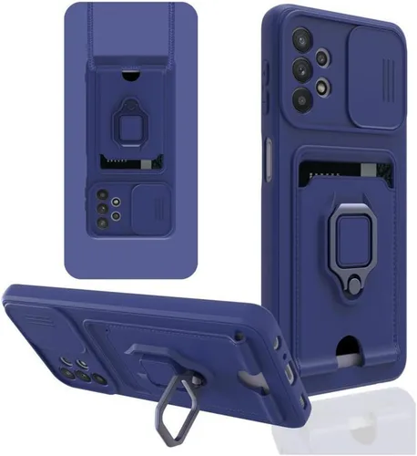 Miniatura 9 de Funda cruzada compatible con Samsung Galaxy A52, funda de teléfono con correa y soporte para tarjetas, anillo magnético con soporte