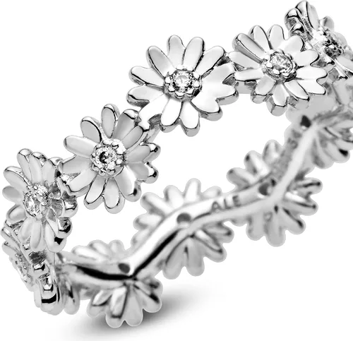Miniatura 4 de PANDORA Anillo de plata de ley con circonita cúbica para mujer, Metal
