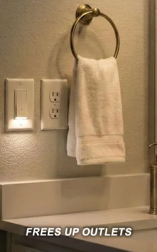 Miniatura 9 de Paquete de 4 interruptores de luz nocturna de un sólo polo.