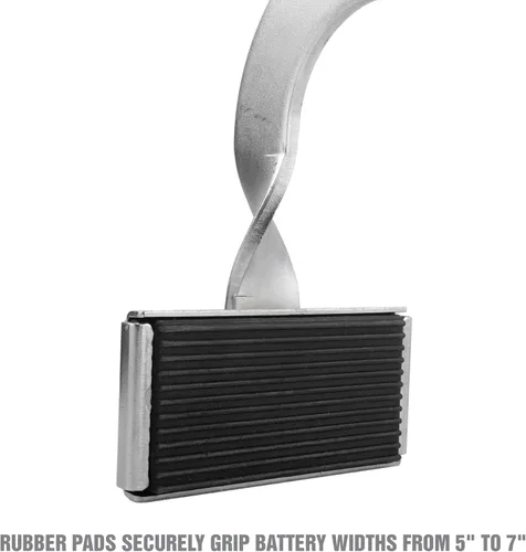 Miniatura 3 de OEMTOOLS 25316 Portador de baterías, agarre, levante y lleve baterías de poste superior o lateral, almohadillas de goma agarran