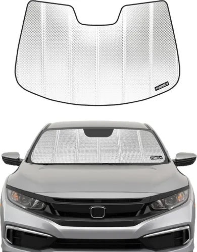 Miniatura 8 de Pigenius Parasol para parabrisas Honda Civic 2016-2018 (no gira), acabado plateado metálico