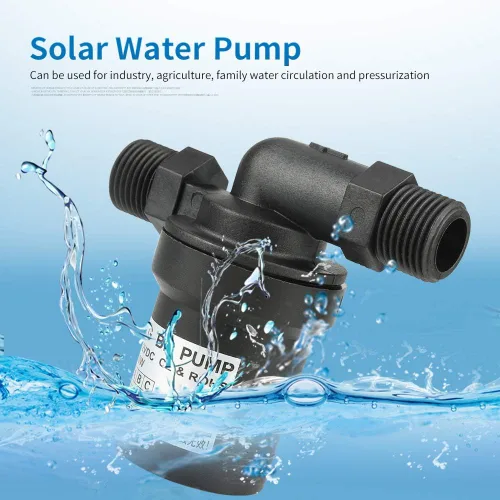 Miniatura 2 de HURRISE DC 12V 10W Calentador de agua solar Bomba de circulación sin escobillas Sumergible de bajo ruido 1/2 hilo Sistema de agua caliente para uso