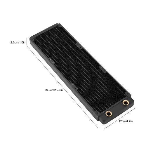 Miniatura 9 de Radiador de cobre disipador de calor para computadora intercambiador de calor líquido de refrigeración por agua con exquisita mano de obra, cobre
