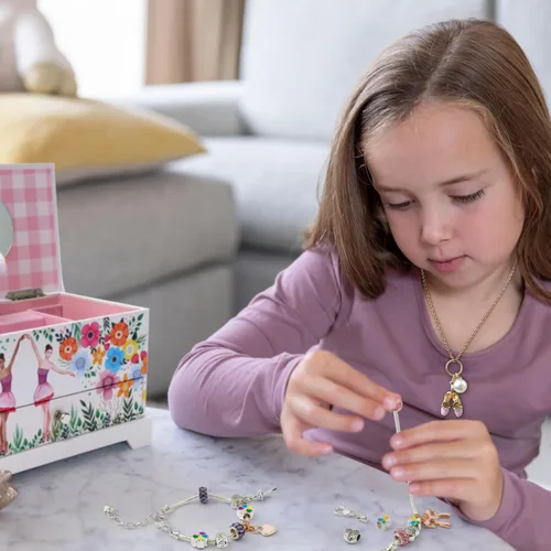 Miniatura 7 de ABI + OLIE Joyero de bailarina para niñas Joyero para niñas Joyero musical para niñas de 4 a 12 años Cajas de música para niñas Perfecto recital