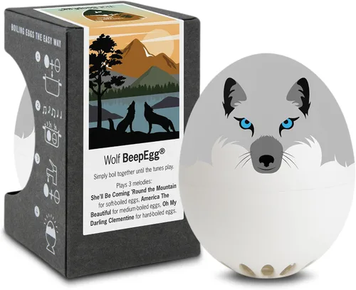 Miniatura 6 de Rooster Beepegg – Temporizador de huevos para hervir huevos – Cocina musical para huevos suaves, medianos y duros – Seguro para alimentos