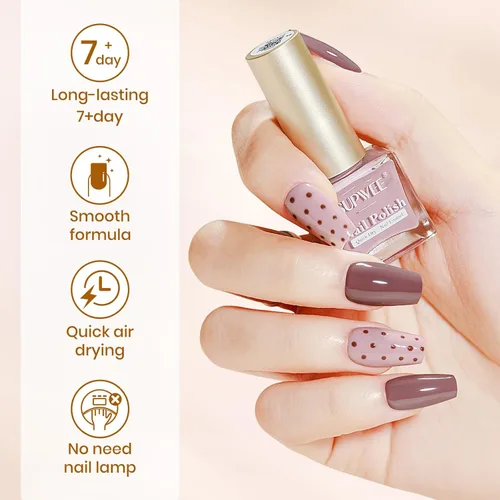 Miniatura 4 de Juego de esmaltes de uñas de secado rápido, esmalte de uñas regular sin gel de secado rápido, esmalte de uñas de uñas de secado rápido, salón