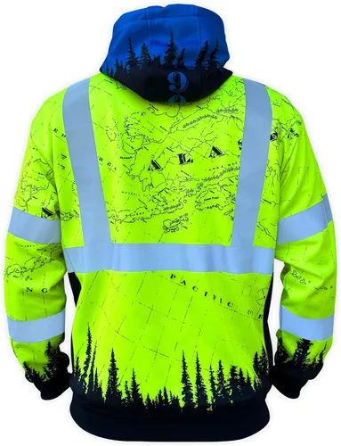 Miniatura 2 de SafetyShirtz SS360 ANSI Clase 3 Tipo R Sudaderas con Capucha Gráfica