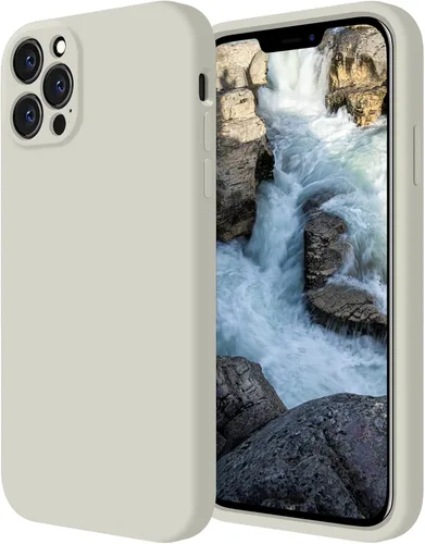 Miniatura 12 de FireNova Funda diseñada para iPhone 12 Pro, funda de silicona [protección de cámara] con forro de microfibra suave antiarañazos, 6.1 pulgadas