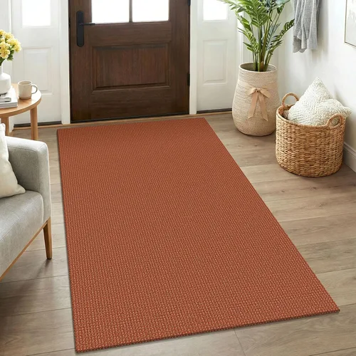 Miniatura 196 de KOZYFLY - Tapetes para entrada, lavable, tejido, con respaldo de goma antideslizante, de algodón, interiores, cocina, entrada, vestíbulo y puerta