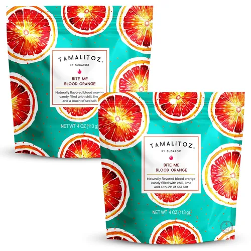 Miniatura 20 de Tamalitoz - Mango para masticar labios, caramelo duro mexicano de mango picante relleno de chile, lima y sal marina, caramelo de fruta hecho a mano
