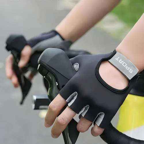 Miniatura 5 de Guantes de entrenamiento para gimnasio Guantes de levantamiento de pesas Guantes de ciclismo de dedo corto Guantes deportivos para hombres y mujeres