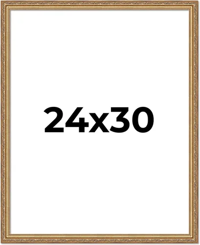 Miniatura 242 de Poster Palooza Marco de fotos de madera maciza ornamentada dorada de 3 x 3 pulgadas, ancho de moldeo de 1.25 pulgadas, con plexiglás acrílico UV