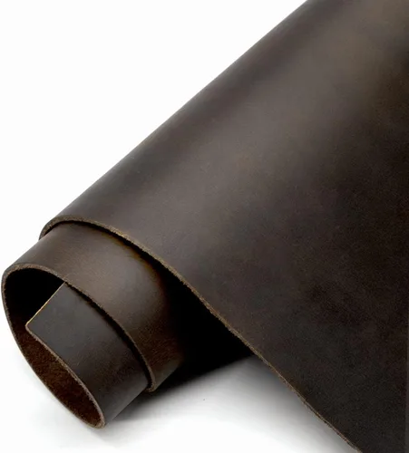 Miniatura 11 de Hojas de cuero negro de grano completo para manualidades, herramientas de cuero de vaca auténtica, piezas cuadradas de 0.071-0.083 in de grosor