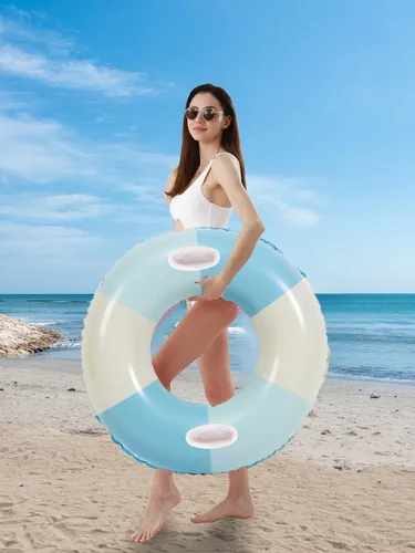 Miniatura 5 de Tubos de piscina, 2 flotadores inflables de piscina para adultos, flotadores de piscina inflables, balsa de piscina, fiesta, agua, verano, playa