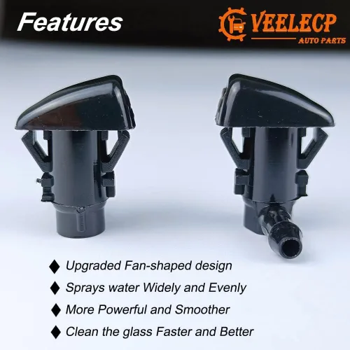 Miniatura 2 de 2 pulverizadores de boquilla para limpiaparabrisas compatibles con modelos Fusion Milan MKZ Select