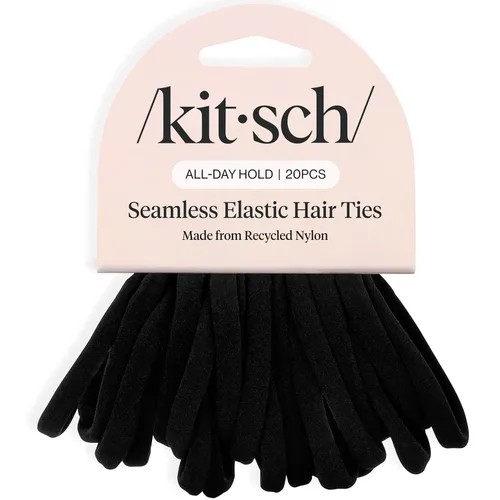 Miniatura 11 de Kitsch Lazos de nailon para el cabello sin daños, bandas elásticas para el cabello para una sujeción fuerte durante todo el día, soportes para cola