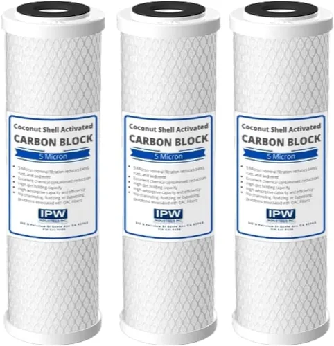 Miniatura 8 de IPW Industries Inc. Paquete de 4 filtros de agua Flow-Pur 8 (WCBCS-975-RV) Filtro de carbón activado para purificador de agua para sistema