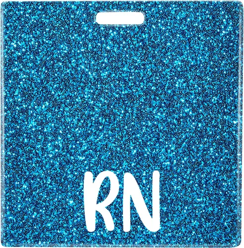Miniatura 20 de Plifal RN Porta Insignia con Soporte de Tarjeta para Enfermera, Accesorios de Enfermería, Insignia de Enfermera Registrada Horizontal, Rn Rainbow