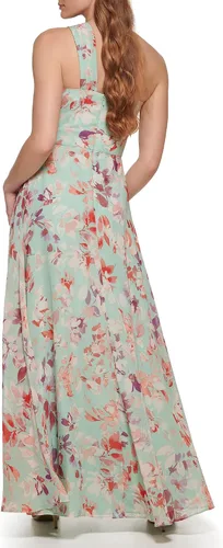 Miniatura 3 de Eliza J Vestido de mujer estilo estampado gasa sin mangas asimétrico un hombro vestido