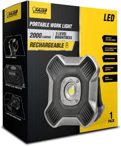 Miniatura 3 de Feit Electric WORK2000 - Luz de trabajo LED portátil recargable ultra brillante de 2000 lúmenes