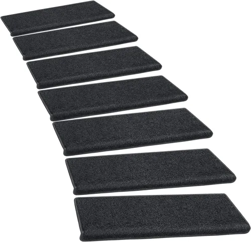 Miniatura 25 de PURE ERA Bullnose - Juego de peldaños de alfombra para escaleras, sin cinta, antideslizante, protectores de escaleras para interiores, alfombras
