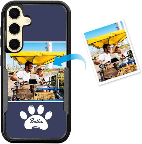Miniatura 129 de Funda protectora personalizada para Samsung Galaxy S22 Ultra 5G (versión 2022), funda protectora de doble capa resistente con múltiples fotos, a