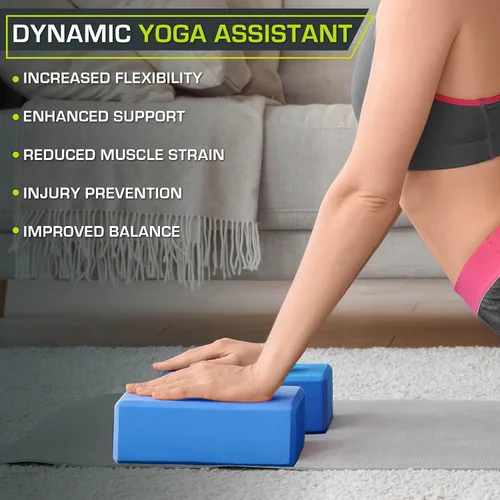 Miniatura 5 de ProsourceFit Foam Yoga Blocks, High Density EVA Yoga Bricks 4”x 6” x 9” (Set of 2)