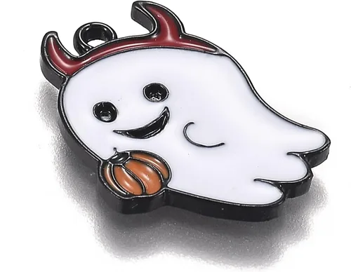 Miniatura 3 de Mega Pet Colgantes de Halloween Fantasma blanco con linterna de calabaza