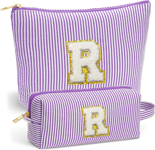 Miniatura 37 de Set de Bolsos de Maquillaje de Viaje - Bolso Inicial de Aseo de Viaje, Bolso de Cosméticos Portátil Bolso de Maquillaje de Viaje con Artículos Azul