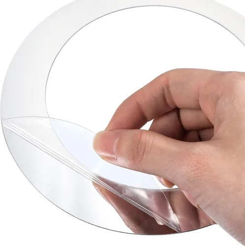 Miniatura 4 de Shappy 96 piezas de espejo circular, calcomanías de pared extraíbles para decoración de pared, calcomanías de espejo para sala de estar, dormitorio