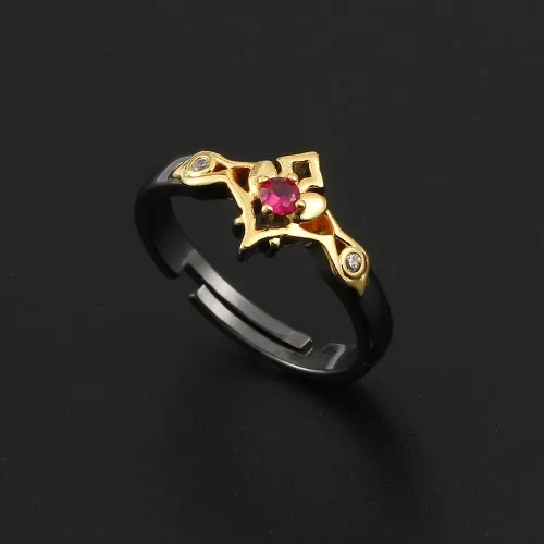 Miniatura 6 de ZhuoXing jewelry anime Genshin Impact game rings - cosplay figure xiao Barbatos Venti Zhongli Kunikuzushi - gold rings for women men girls Fans