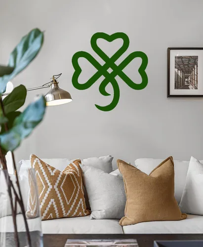 Miniatura 5 de RESACO Decoraciones del día de San Patricio, decoraciones de trébol, corona de trébol, regalo celta irlandés para el día de San Patricio, adornos