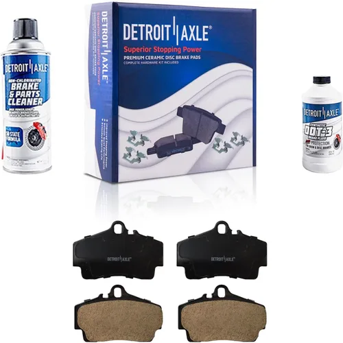Miniatura 130 de Detroit Axle - Pastillas de Freno Delantero Izquierdo Reemplazo de Pinza de Disco para Dodge Ram 1500 Dakota Mitsubishi Raider - Juego de 3 piezas