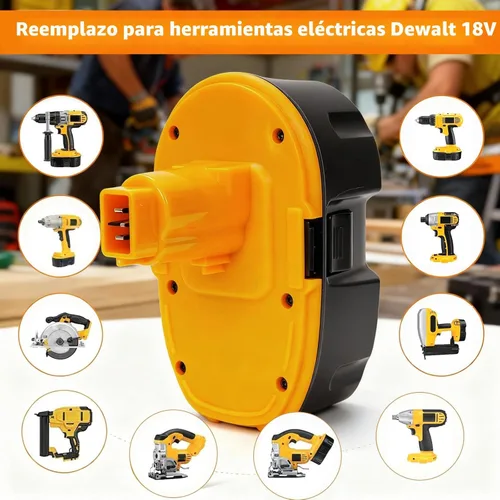 Miniatura 4 de Batería de repuesto mejorada de 18V para herramientas Dewalt 18V tipo XRP, paquete de 2 baterías Ni-MH de 5.0Ah compatibles con DC9096, DC9071
