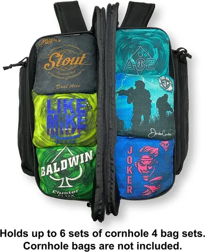 Miniatura 6 de ACE PRO Cornhole Backpack with ACE Patch - Holds Up to Six Cornhole Bag Sets (Up to 24 Bags)