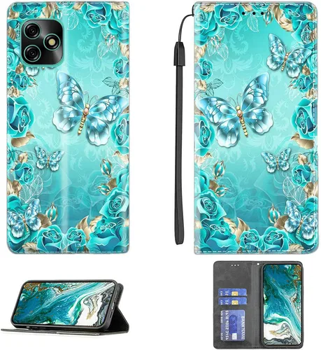 Miniatura 7 de Funda para Moto One Zoom compatible con Motorola One Zoom Phone Case Flip Stand Cover Magnetic Close YHD