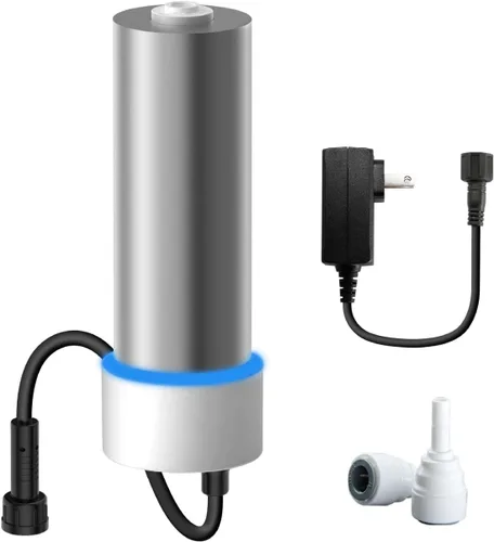 Waterdrop Filtro de agua LED para sistemas bajo fregadero y de ósmosis inversa, reduce hasta el 99.9% de sustancias nocivas, sin mercurio,