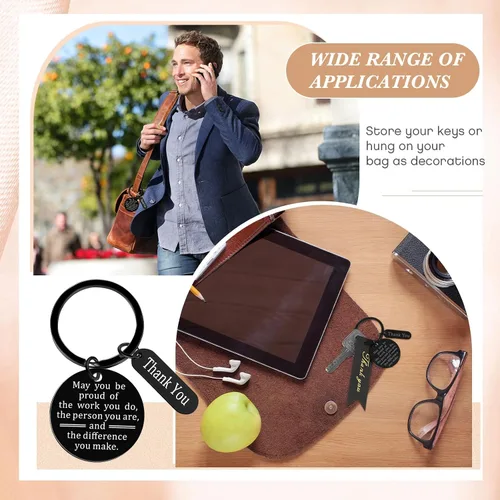 Miniatura 5 de Yinkin 72 Piezas Regalos de Agradecimiento a los Empleados al Por Mayor Regalos de Agradecimiento al Personal Bolsas de Organza con Tarjetas