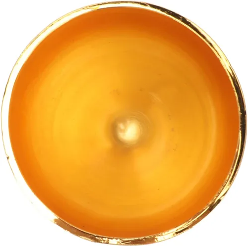 Miniatura 2 de Zerodis Cáliz dorado de aleación de zinc de 4 pulgadas de alto, diseño retro en relieve, elegante taza para banquete de fiesta (rojo dorado)