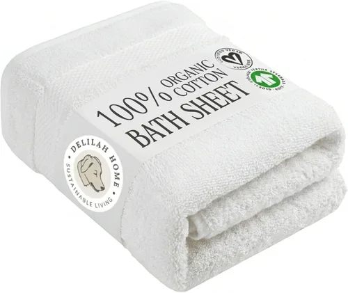 Miniatura 35 de Delilah Home Toallas de baño de algodón turco, suaves y absorbentes, 100% orgánicas, tejido grueso de 700 GSM, suaves para pieles sensibles, 6