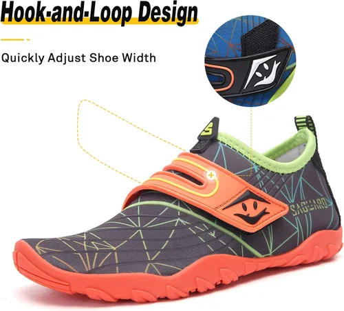 Miniatura 4 de SAGUARO Kids Boys Girls Water Shoes Non-Slip Quick-Dry Barefoot Aqua Shoe Outdoor Sport Beach Swimming Surfing Diving