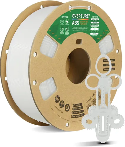 Miniatura 11 de OVERTURE Filamento ABS 1.75mm, filamento para impresora 3D de alta resistencia y resistente al calor, baja deformación, excelente durabilidad, ABS