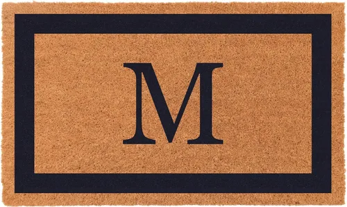 Miniatura 9 de COCO MATS 'N MORE Tapete personalizado de fibra de coco para puerta delantera, tapete de bienvenida con monograma para entrada al hogar, tapete