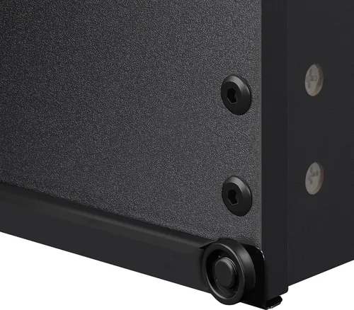 Miniatura 6 de Yaheetech - Mesita de noche con cajones, mesa auxiliar de cabecera con 3 cajones y base resistente, mesa de acento de madera con espacio de Negro